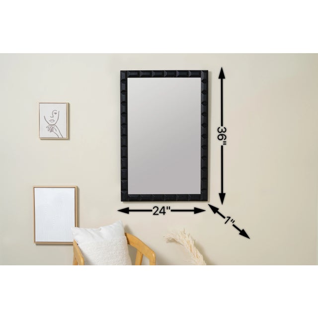 Wood Darcee Wall Mirror For Sale - Image 7 of 7
