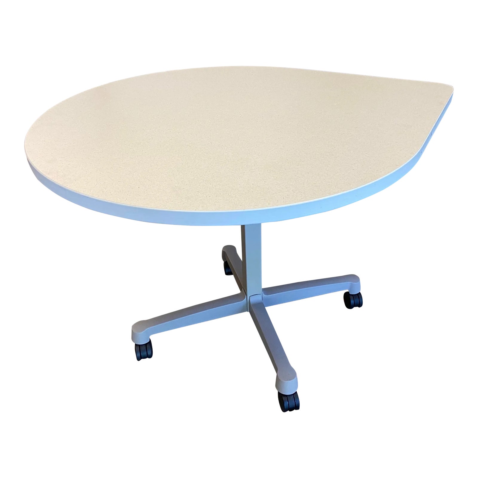 Herman Miller Tear Shaped Rolling Table | Chairish