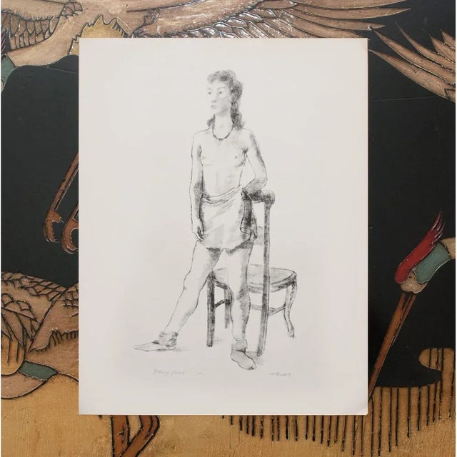 1939 After Alexander Brook "Young Girl", First Edition Period Offset Lithograph For Sale In Dallas - Image 6 of 7