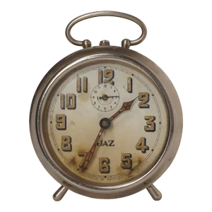 1919 Jaz French Antique Wind-Up Alarm Clock