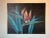 Large 1980's Lee Reynols Bird of Paradise Flowers Oil on Canvas Painting, Framed/ Sold For Sale - Image 13 of 13