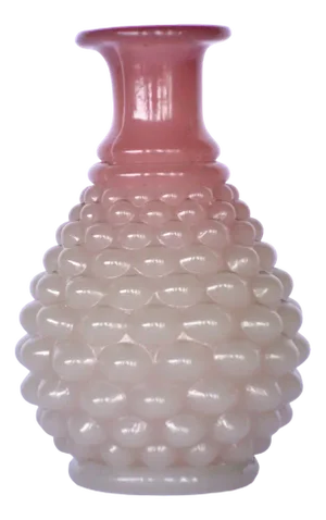 Art Deco Vase in Pink Alabaster and Murano Glass by F.lli Ferro, 1930s
