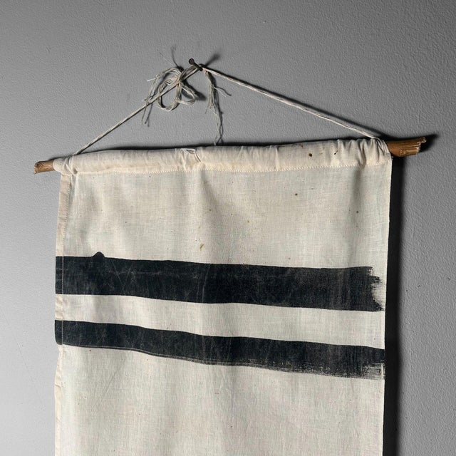 Shōwa Era Wall Decoration with Hand-Painted Iris, Japan, 1950s For Sale - Image 4 of 10