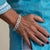Platinum Art Deco style bracelet with 150 old euro cut diamonds weighing approximately 10.50 carats total weight and...