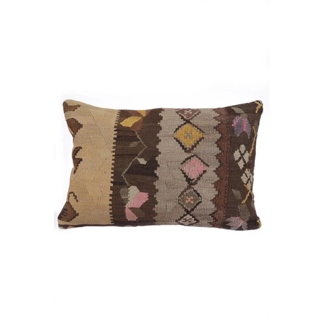 Handmade Kilim Pillow Cover For Sale - Image 4 of 4