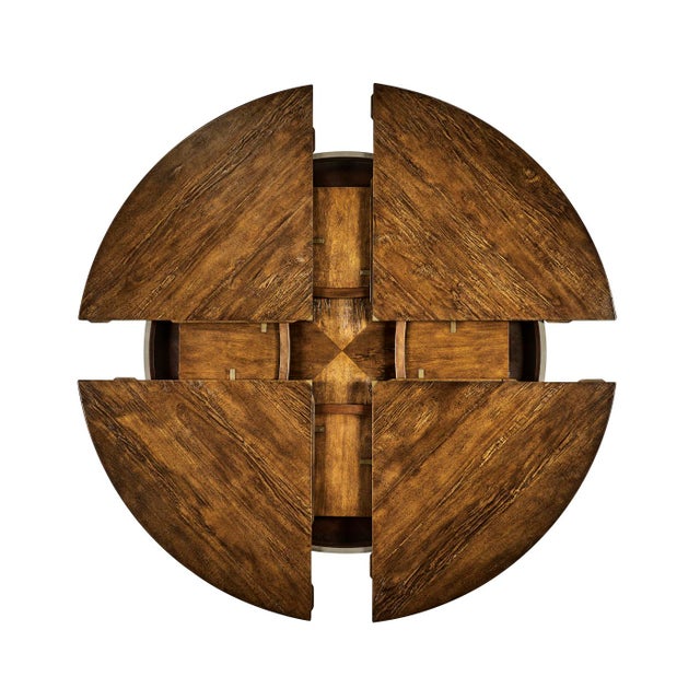 Wood French Provincial Extension Dining Table For Sale - Image 7 of 18