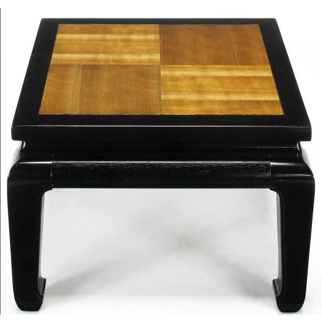 Ming Low Tables With Parquetry Tops - a Pair For Sale - Image 4 of 8