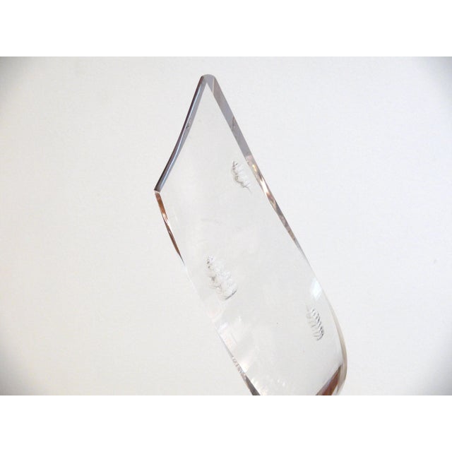 Tall Lucite Sculpture With Seashells For Sale In New York - Image 6 of 12