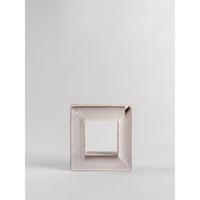 Vintage Square Glazed Ceramic Vase by Alessio Tasca, 1970s For Sale - Image 13 of 13