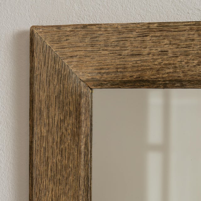 French 19th Century French Beige Oak Mirror For Sale - Image 3 of 15