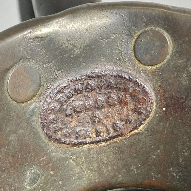 Small English Georgian Farrow and Jackson Copper Half Gallon Ale Jug For Sale - Image 10 of 12