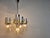 Vintage Italian Glass and Chrome Chandelier, 1970s For Sale - Image 8 of 13