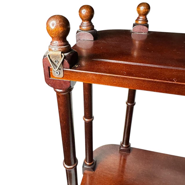 Brown 20th Century Bombay Mahogany Wall Etagere For Sale - Image 8 of 9