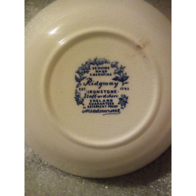 Staffordshire Vintage Late 1950s Genuine Hand Engraving Rigeway Ironstone, Staffordshire, England, 48 Piece Set Serving Dishes. For Sale - Image 4 of 12