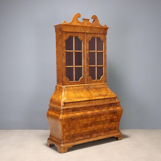 Trumeau in Walnut and Walnut Burl For Sale - Image 14 of 14
