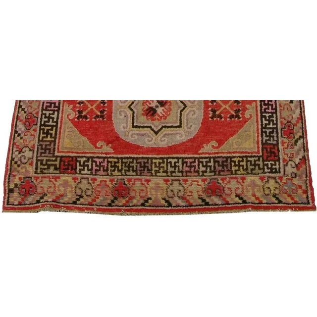 Antique Samarkand Tribe Rug 7'5'' X 4'1'' For Sale - Image 4 of 6