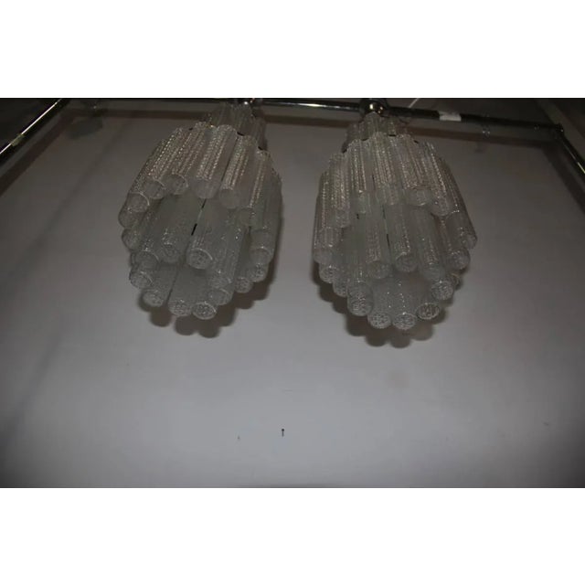 Murano Glass Chandeliers from Venini, 1960s, Set of 2 For Sale - Image 10 of 11