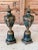 Pair of Mid-20th Century Decorative Urns With Green Patina Finish and Gilt Accents For Sale - Image 12 of 12