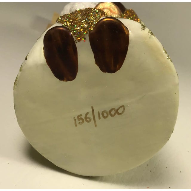 2000’s Mouth Blown Santa Ornament “Ritzy Holiday” by Ino Schaller For Sale - Image 11 of 13