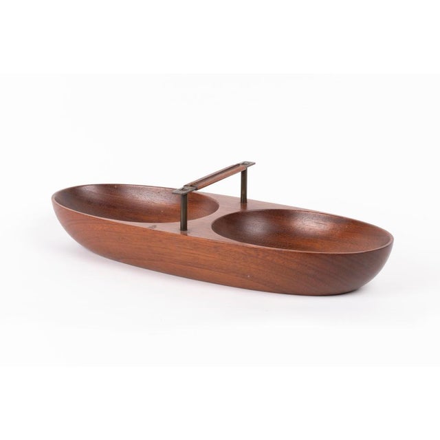 Carl Auböck wooden bowl made in Austria from the 1960s. This piece is attributed to the mentioned designer/maker. It has...
