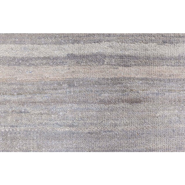 Modern Modern Hand-Knotted Wool Rug in Solid Grey Tones by Doris Leslie Blau For Sale - Image 3 of 7