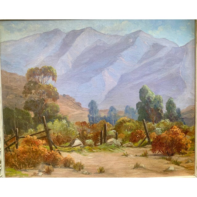 Early 20th Century California Impressionist Plein Air Landscape Painting Attributed to Dana Bartlett For Sale - Image 4 of 8