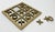 Mid-Century Modern Vintage Mirrored Brass Tic Tac Toe Game Board For Sale - Image 3 of 6