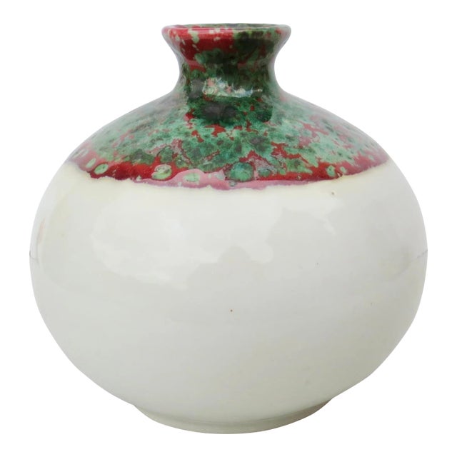 Studio Art Pottery Porcelain Vase For Sale