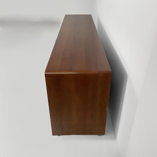 Mid-Century Modern Mid-Century Modern Italian Wooden Sideboard with Casters, 1960s For Sale - Image 3 of 17