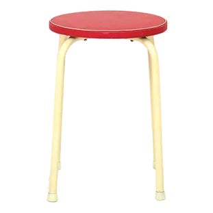 Vintage Metal Stool, 1960s For Sale