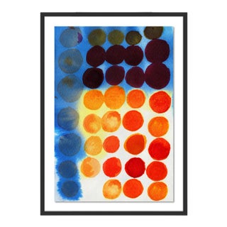 Dot Sunrise by Gold Rush Art, Art Print in Black Frame, Large For Sale