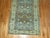 Early 20th Century Blue Green Antique Persian Malayer Long Runner For Sale In New York - Image 6 of 6