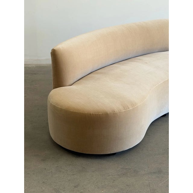 Textile Kidney Sofa XL Version For Sale - Image 7 of 16