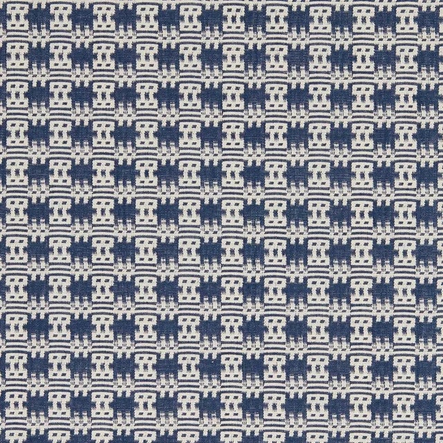 Sanderson Akan Fabric in Indigo - a sample For Sale