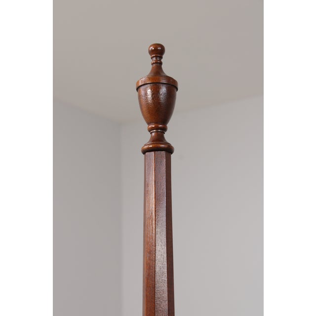 Wood Councill Craftsmen King Size Mahogany Pencil Point Bed For Sale - Image 7 of 16