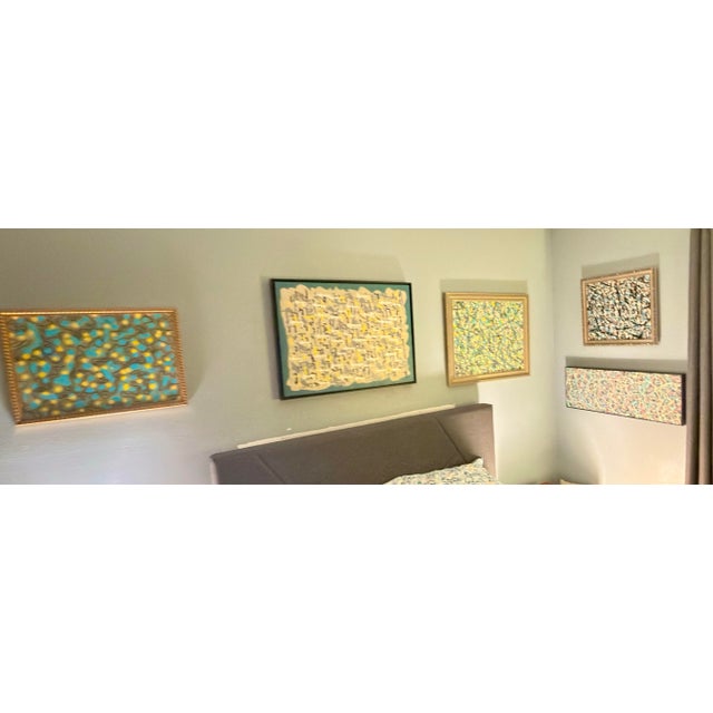 Vintage Mid-Century Abstract Expressionist Gallery Wall Collection by Lee Studio - Complete 12 Pieces For Sale - Image 9 of 12