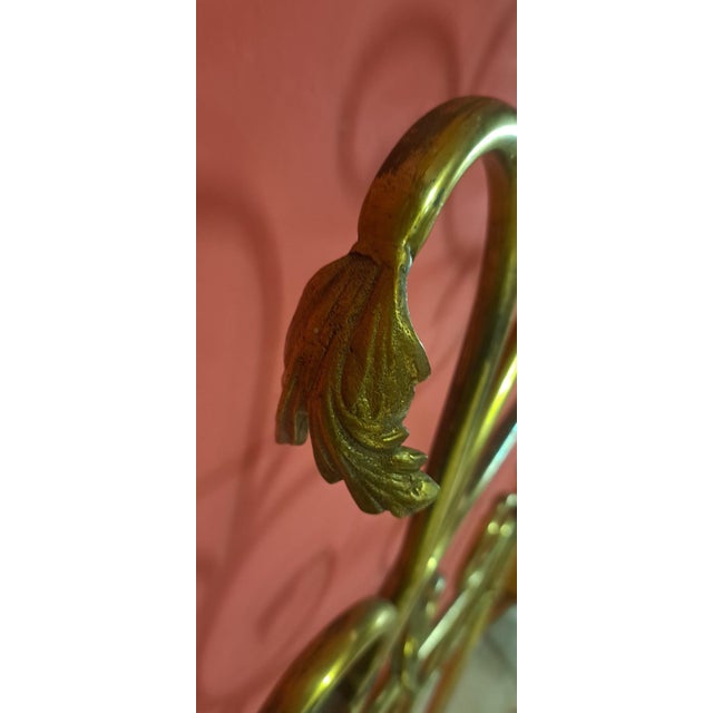 Antique Brass Headboard, 1930 For Sale - Image 9 of 14