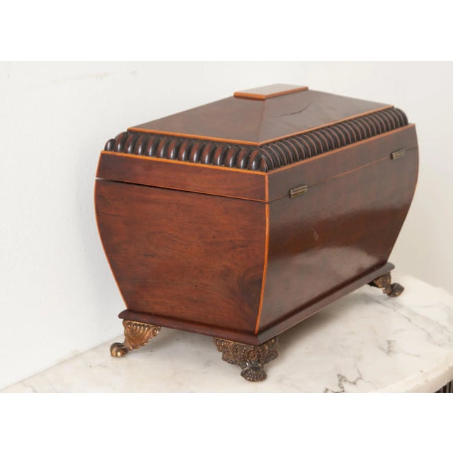 English 19th Century Mahogany Tea Caddy For Sale In Baton Rouge - Image 6 of 10