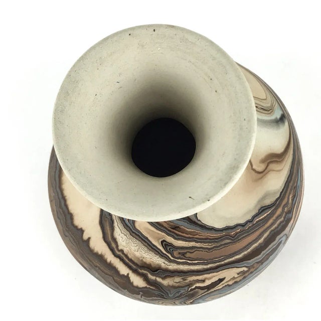 Vintage Nemadji Pottery Vase For Sale - Image 4 of 10