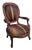 Early 20th Century Louis XVI Oval Back Chair With New Cowhide Upholstery For Sale