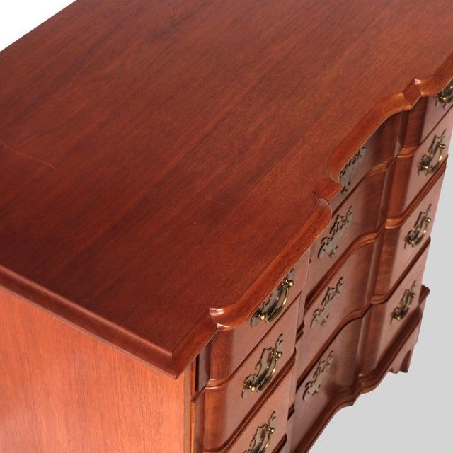 English Chippendale Style Block Front Chest, Bartley Collection, 20th C For Sale - Image 14 of 18