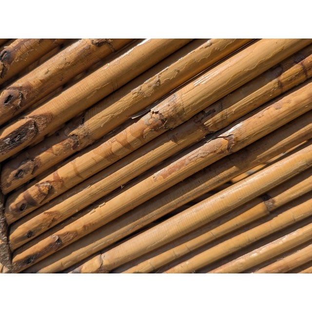 Vintage 1970s Split Reed Bamboo Planter Box For Sale - Image 16 of 16