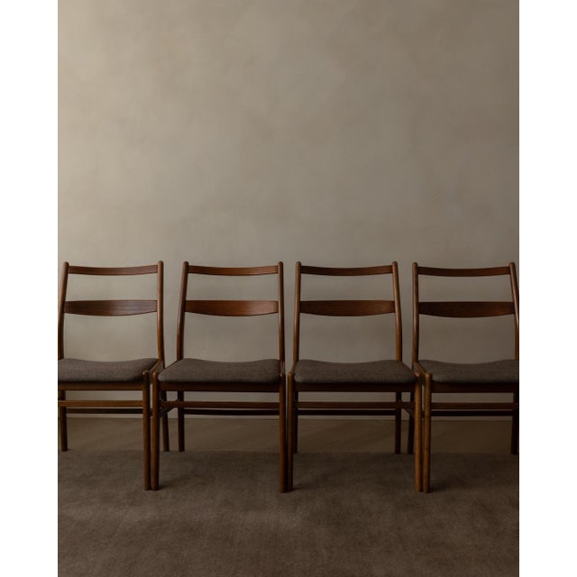 Mid-Century Modern Minett Dining Chairs in Teak by Yngve Ekström for Troeds, Sweden, 1960s, Set of 4 For Sale - Image 3 of 18