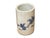 Chinese Distressed White Porcelain Blue Blossom Flower Graphic Holder Vase For Sale - Image 4 of 10