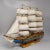 Blue Handmade HMS Endeavour Ship Model, England, 1970s For Sale - Image 8 of 8
