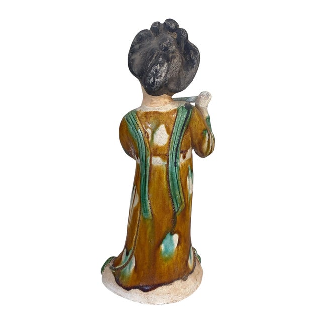 1980s Vintage Chinese Ancient Tang Dynasty Style Court Female Musician Figure 10" H For Sale - Image 5 of 6