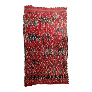 1980s Red Moroccan Talsint Wool Rug - 11 X 6.56 Ft For Sale