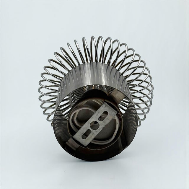 Silver Chrome Spiral Wall Lamp from Galerie Oxar, France, 1970s For Sale - Image 8 of 14