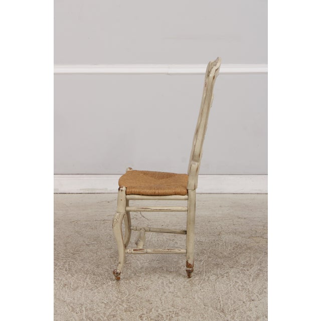 Set of 4 Habersham Rush Seat Country French Ladderback Dining Chairs For Sale In Philadelphia - Image 6 of 18