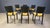 Vintage Black Leather and Fabric Dining Chairs, 1980s, Set of 6 For Sale - Image 6 of 14